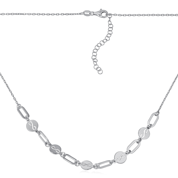 Срібне кольє. Артикул CLT_12018-K/12