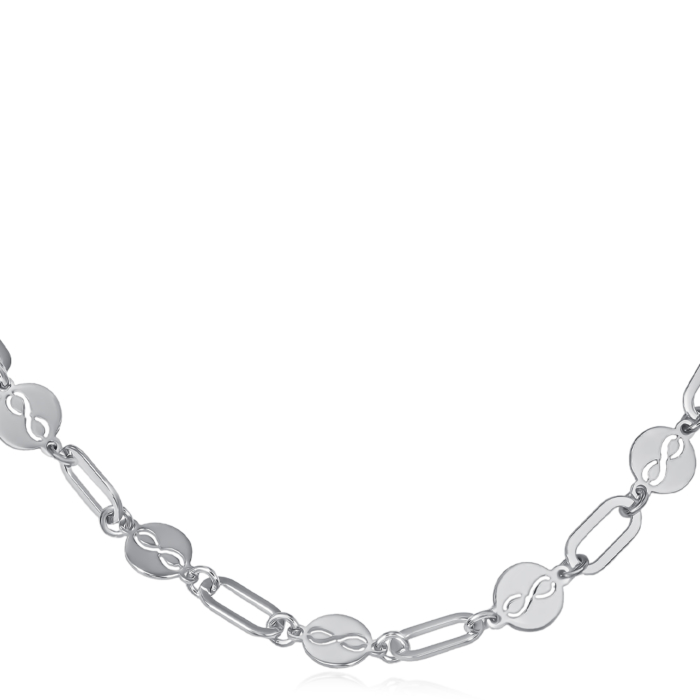 Срібне кольє. Артикул CLT_12018-K/12