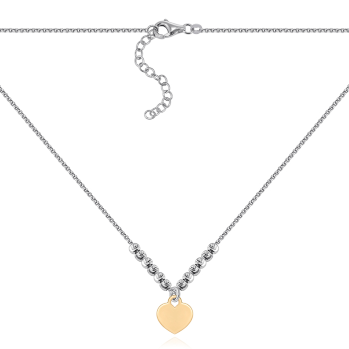 Серебряное колье. Артикул CLT_12040-K/16