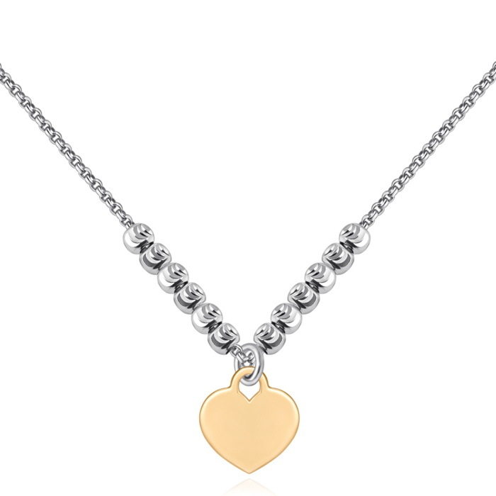 Серебряное колье. Артикул CLT_12040-K/16