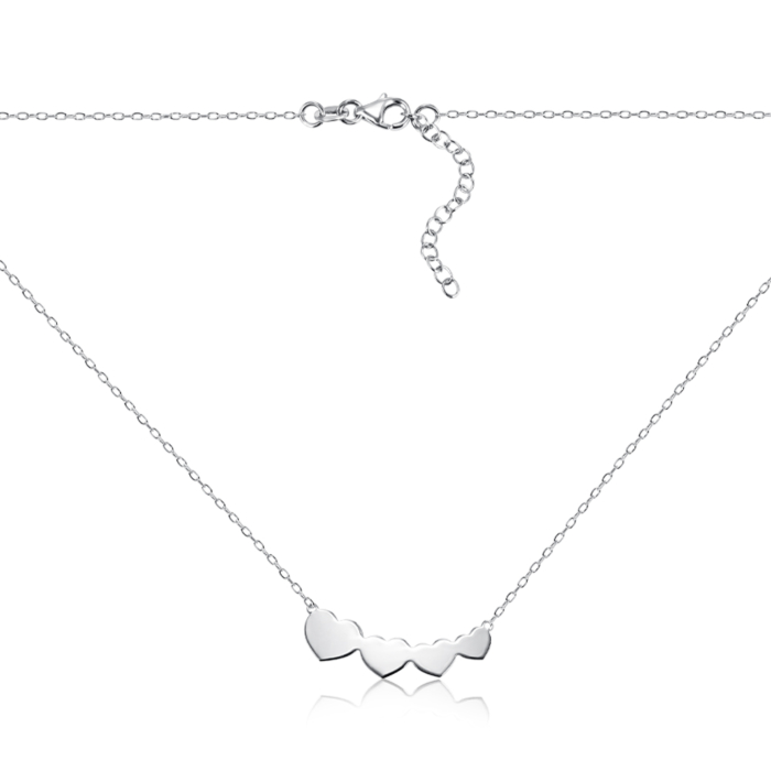 Серебряное колье. Артикул CLT_12046-K/12