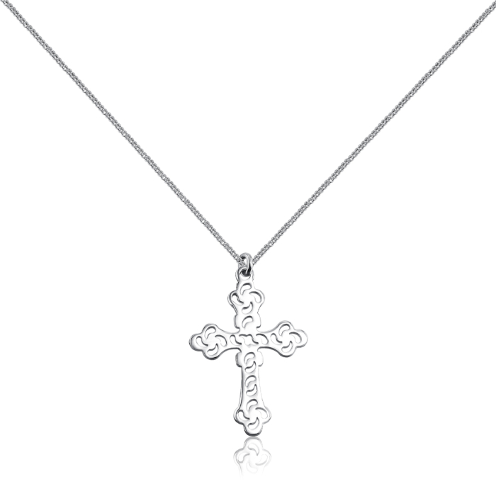 Серебряное колье. Артикул CLT_12092-K/12