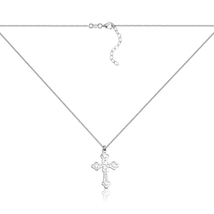 Серебряное колье. Артикул CLT_12092-K/12