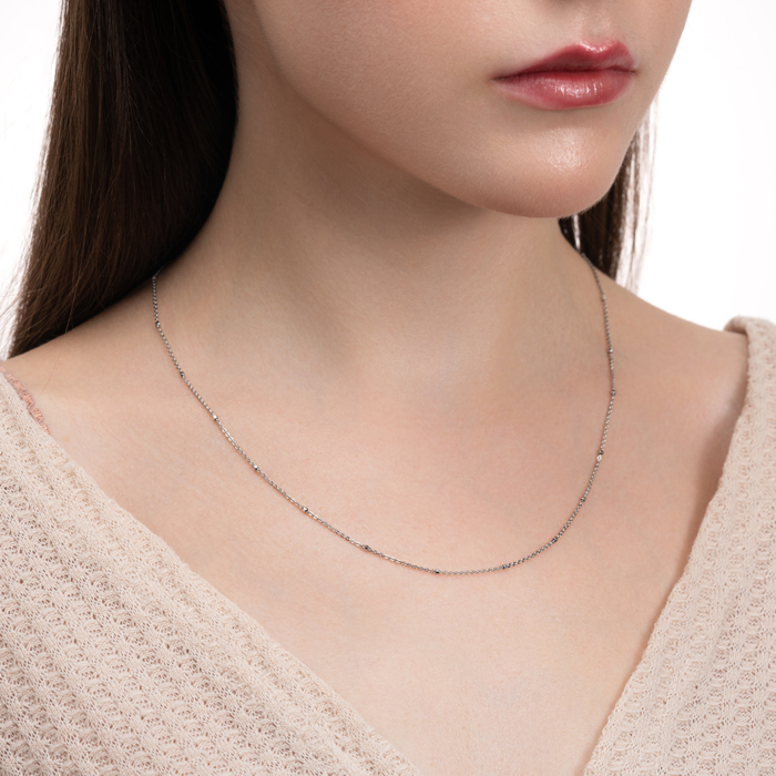 Срібний ланцюжок. Артикул CUBE D/C-L/12