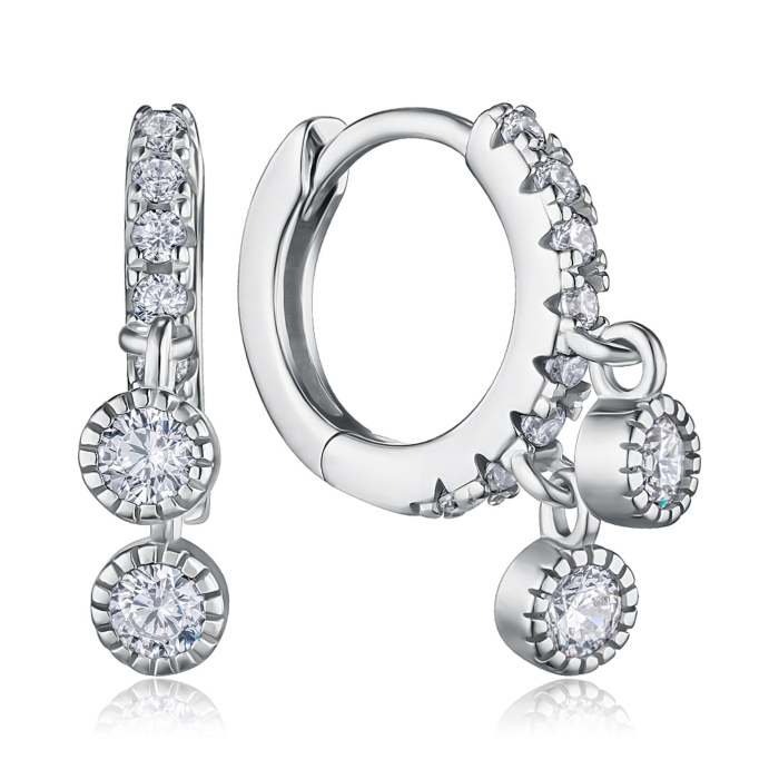 Серебряные серьги. Артикул DB00781-E/12/1