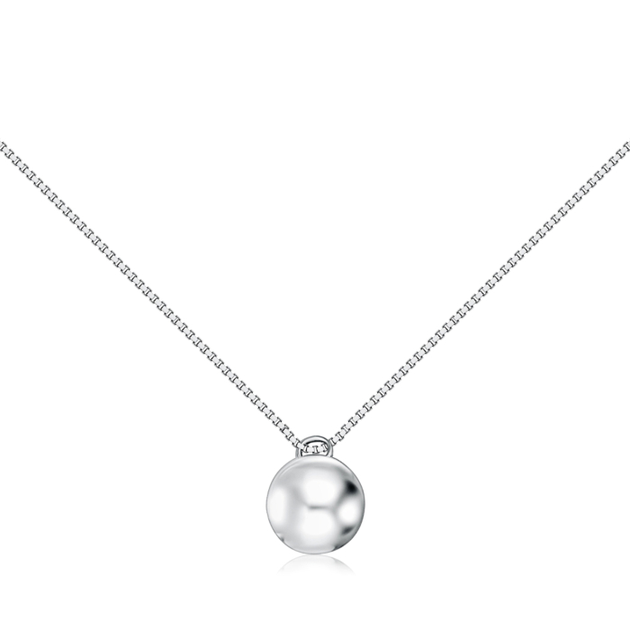 Срібне кольє без вставки DC00371-K/12