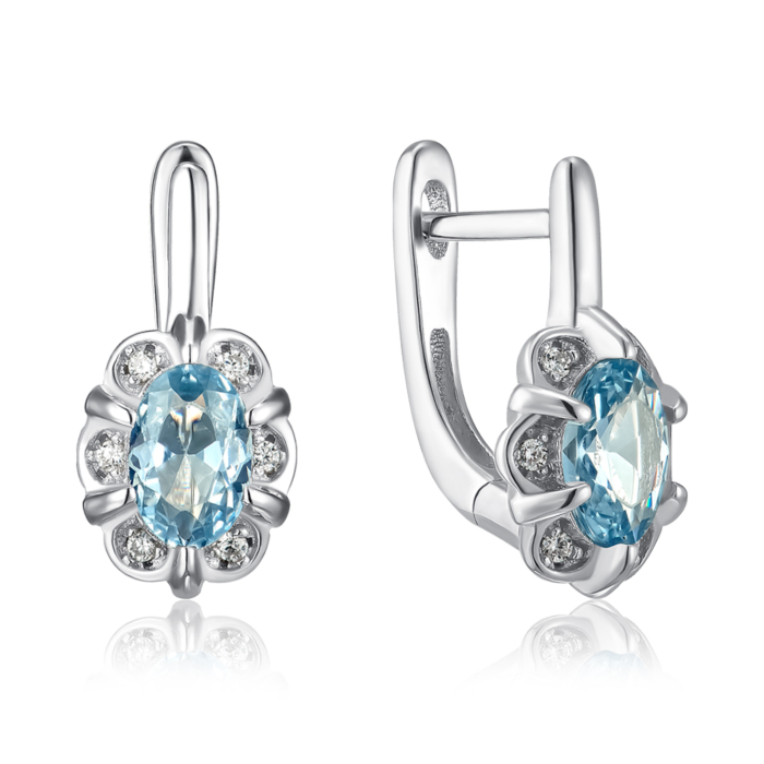 Серебряные серьги. Артикул DE06334-E/12/1505