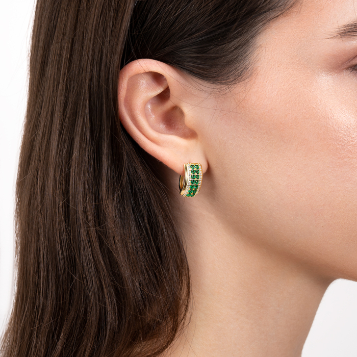 Серебряные серьги с фианитами. Артикул B00980-E/20/808