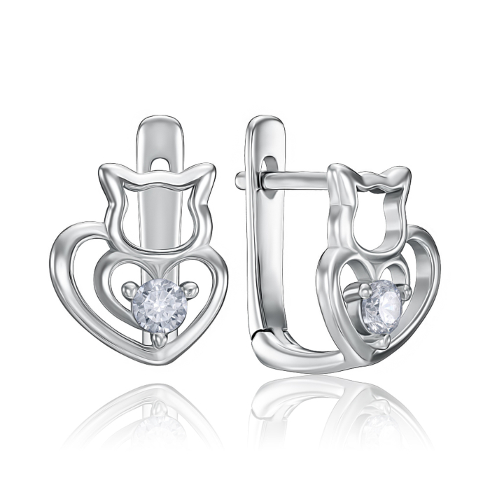 Срібні сережки. Артикул DE06781-E/12/1