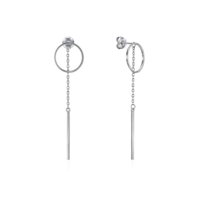 Срібні сережки. Артикул DEA99534-E/12