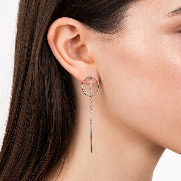 Срібні сережки. Артикул DEA99534-E/12