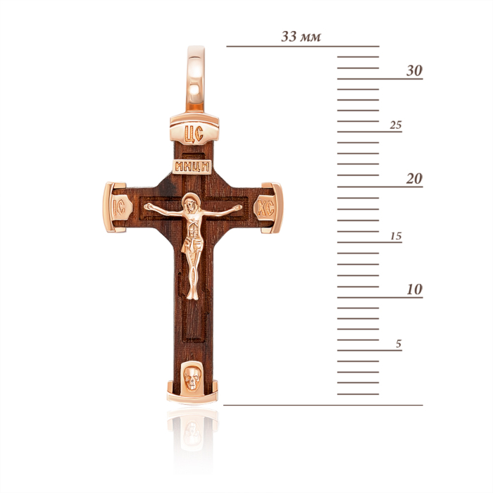 Деревянный крестик. Распятие Христа. Артикул 32045/01/0