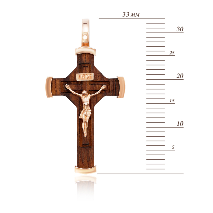 Дерев'яний хрестик. Розп'яття Христове. Артикул 32135/01/0