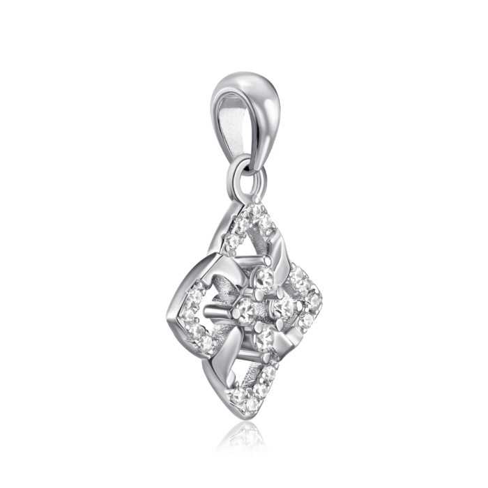 Срібна підвіска з фіанітами. Артикул DN01540-P/12/1