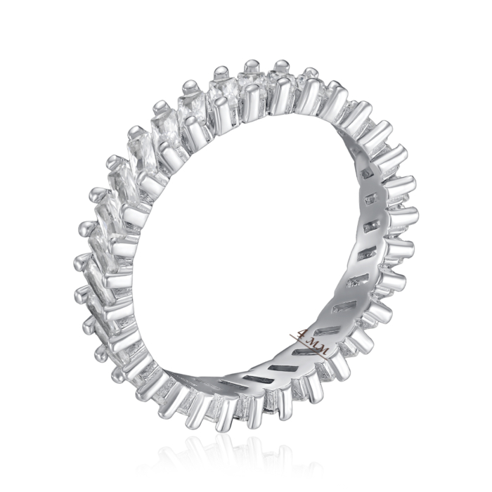 Серебряное кольцо с фианитами. Артикул DR15656-R/12/1