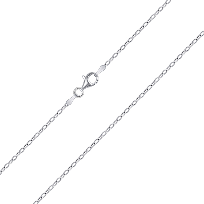 Срібний ланцюжок. Артикул DROP OVAL-1-L/12