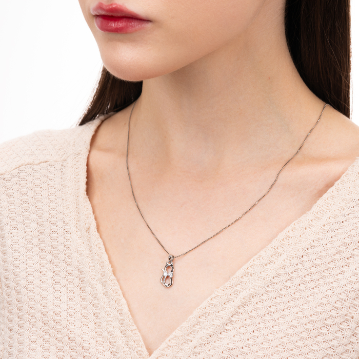 Срібна підвіска з фіанітами. Артикул PE40723-P/12/1