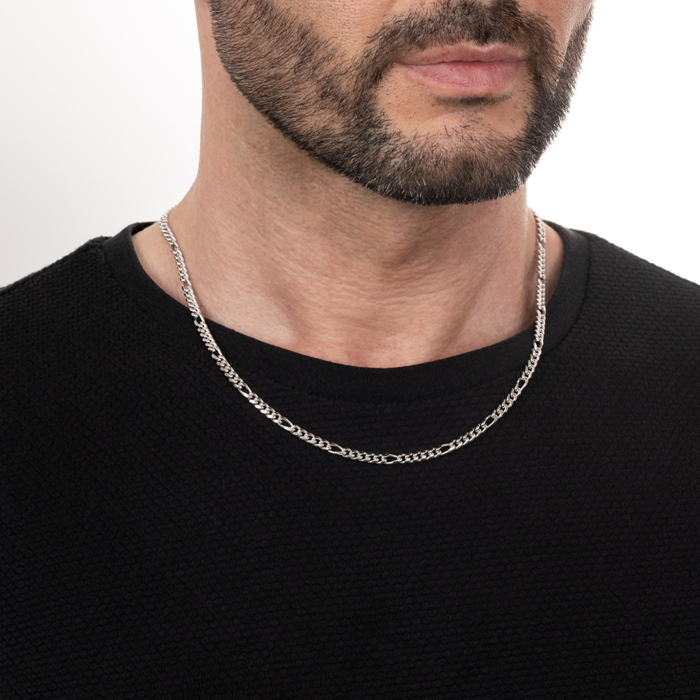 Срібний ланцюжок. Артикул 075 BOMBE 5+1-1-L/12