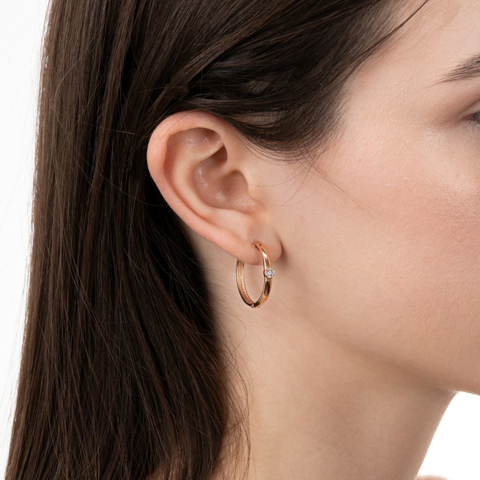 Золоті сережки. Артикул 23448/01/0/28