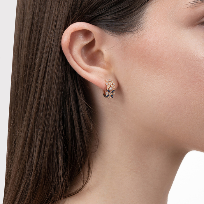 Золоті сережки з фіанітами. Артикул 23805/01/1/4983