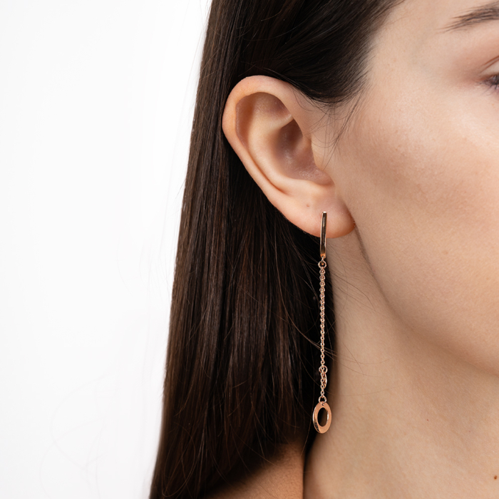 Золоті сережки-підвіски. Артикул 02417/01/0