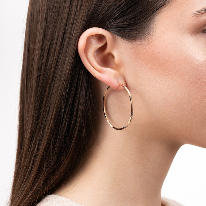 Золоті сережки-конго. Артикул 20881-4/01/3