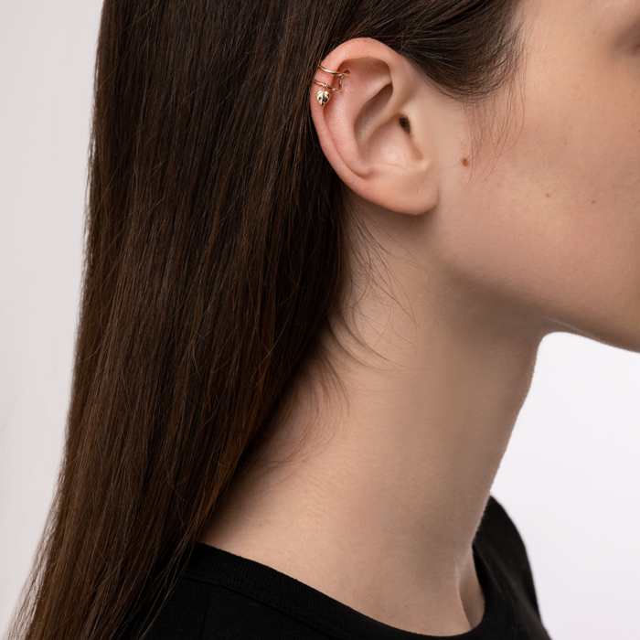 Золотая серьга-каффа. Артикул 23351/01/0