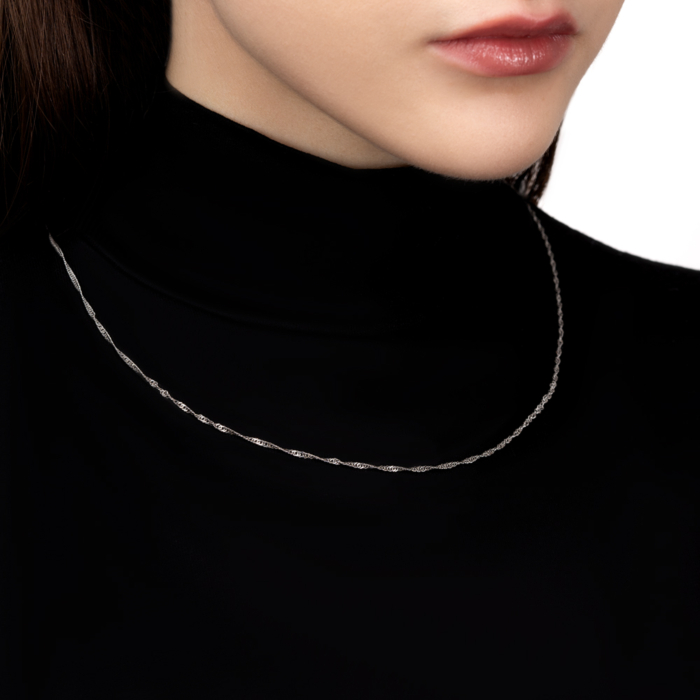 Срібний ланцюжок. Артикул 801Р 1/45