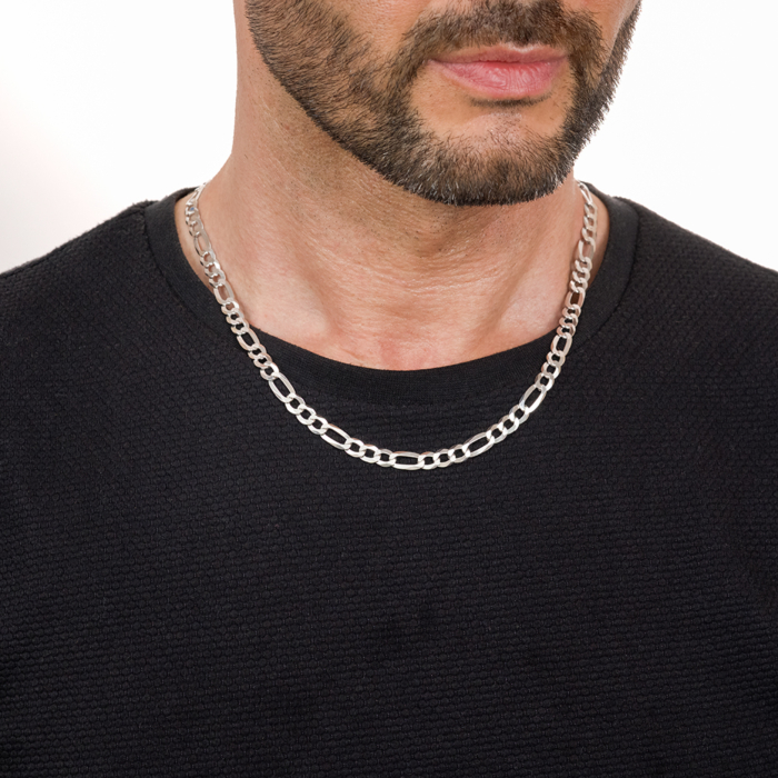 Срібний ланцюжок. Артикул 073 S. FLAT-3-L/12