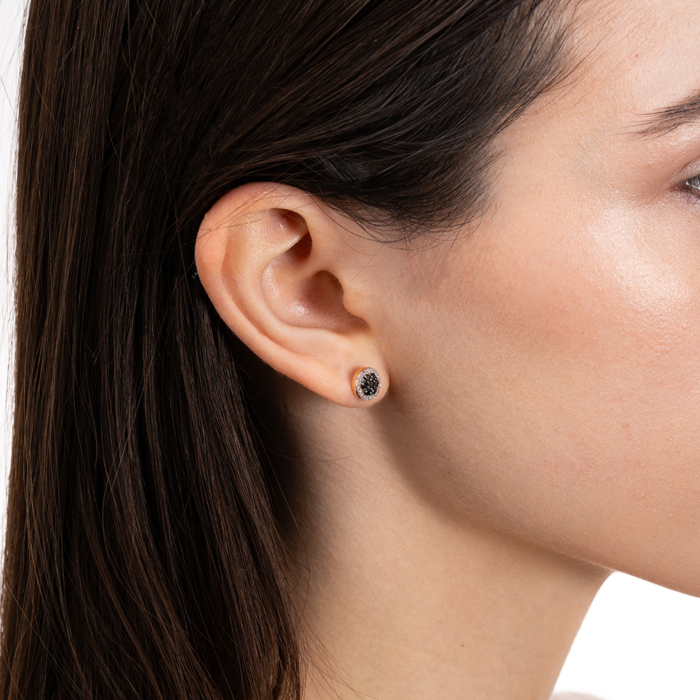 Золоті пусети з діамантами. Артикул 807057/01/1/9982