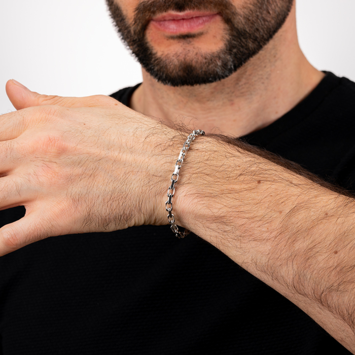 Серебряный браслет. Артикул 19 FORZ 4L-3-B/12