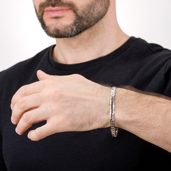 Срібний браслет. Артикул DALLAS CHAIN-B/12