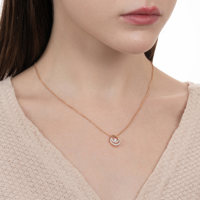 Золота підвіска з фіанітами. Артикул 32721/01/1/21154