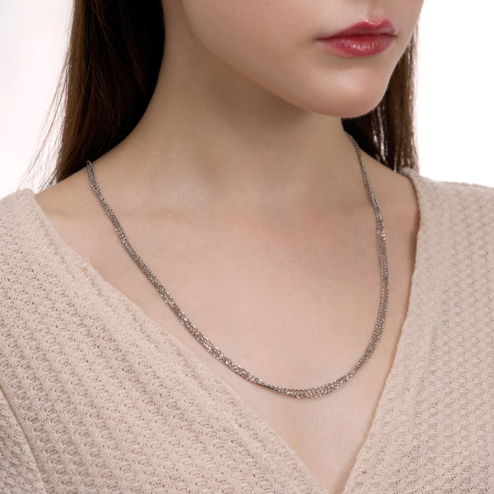 Серебряная цепочка. Артикул BRILLANTINA 3FILE-L/12
