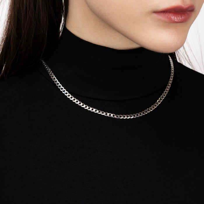 Срібний ланцюжок. Артикул GFPE 100 Rod-L/12