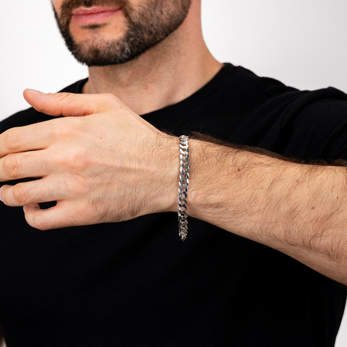 Серебряный браслет. Артикул 08 S FLAT-1-B/12