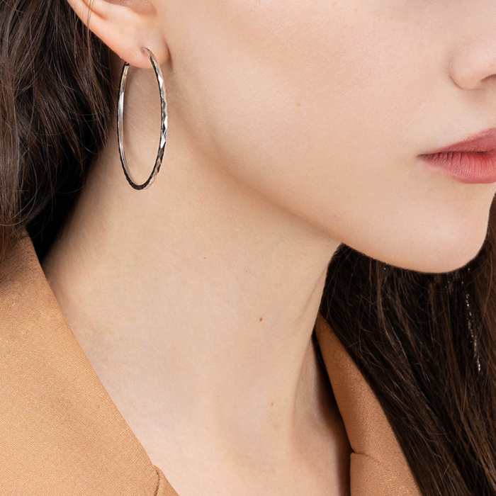 Серебряные серьги-конго. Артикул SE00627-E/12