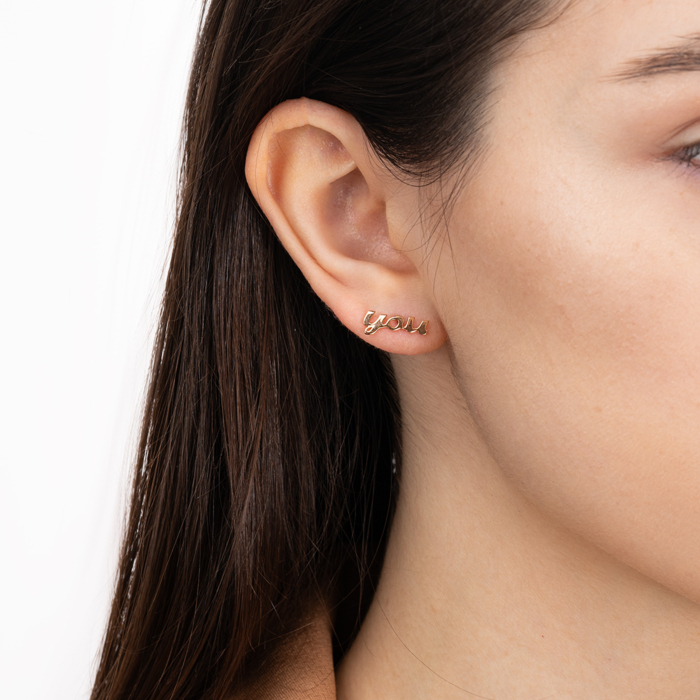 Золотые серьги-пуссеты без вставки 23156/01/0