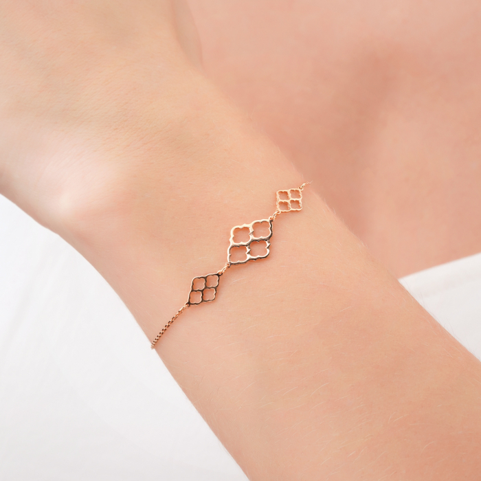 Золотий браслет без вставки P-5637-B/01