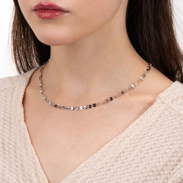 Серебряное колье. Артикул C01981-K/12