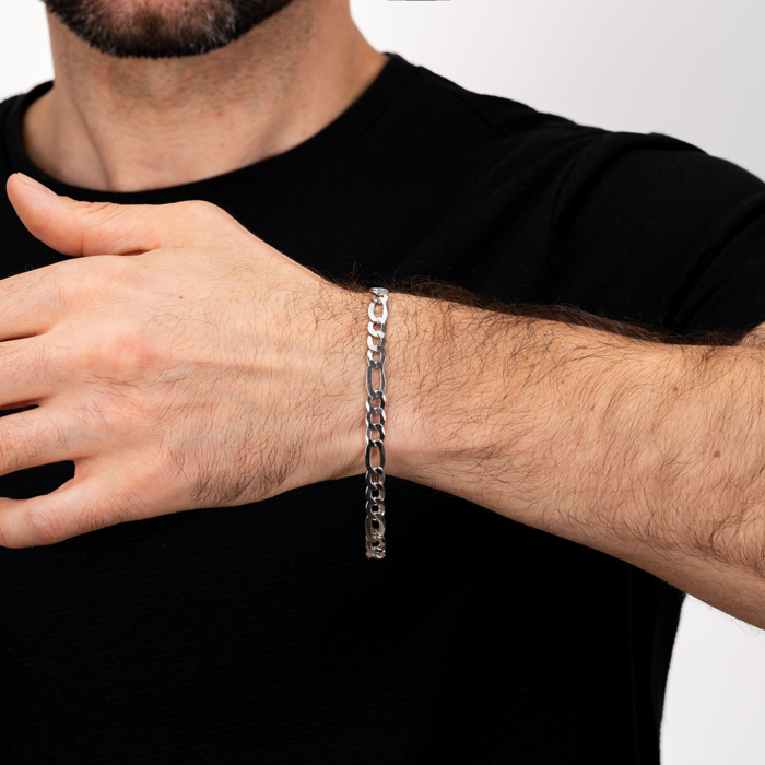 Серебряный браслет. Артикул 073 S. FLAT-B/12