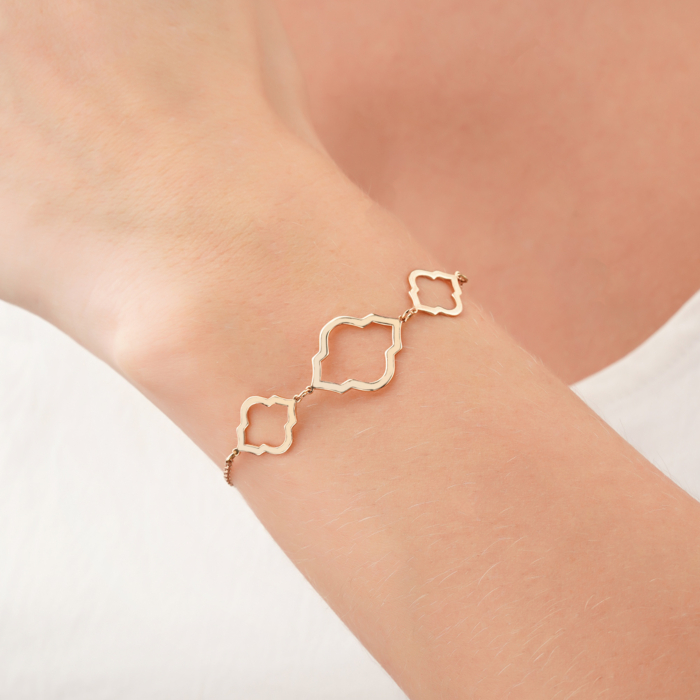 Золотий браслет без вставки P-5630-B/01