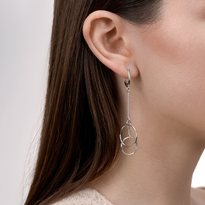 Серебряные серьги. Артикул 02736/12/1