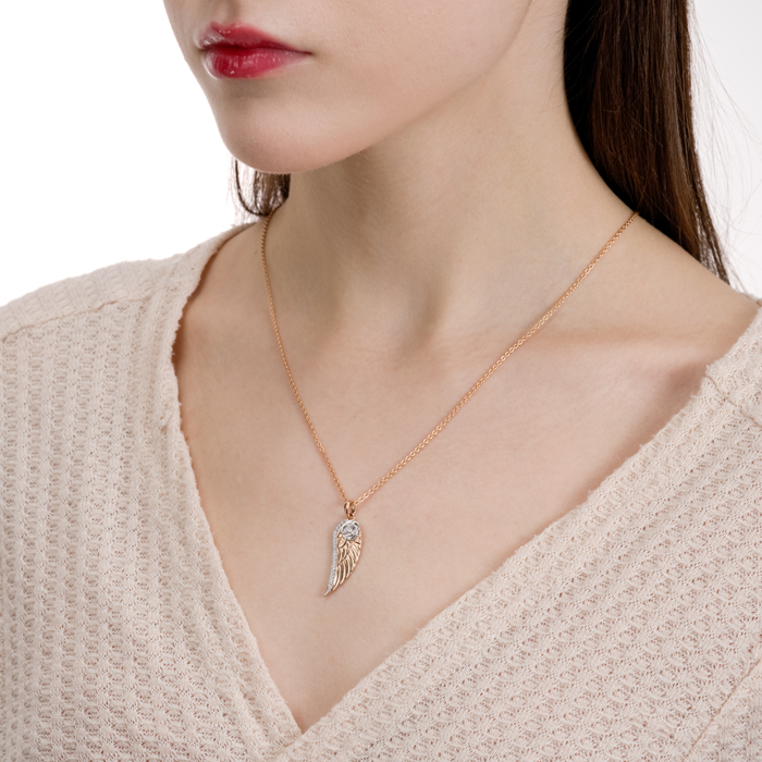 Золота підвіска з фіанітами. Артикул 32762/01/1/76