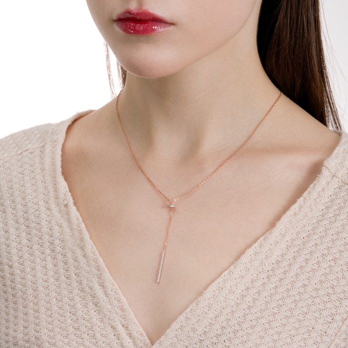 Золотое колье с фианитами. Артикул 60183/66024-3/01/1/1