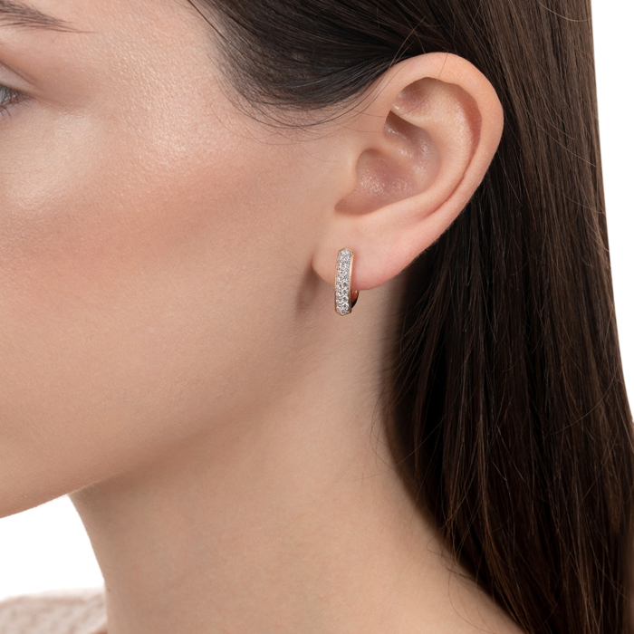 Золоті сережки з фіанітами. Артикул 23289/01/1/3