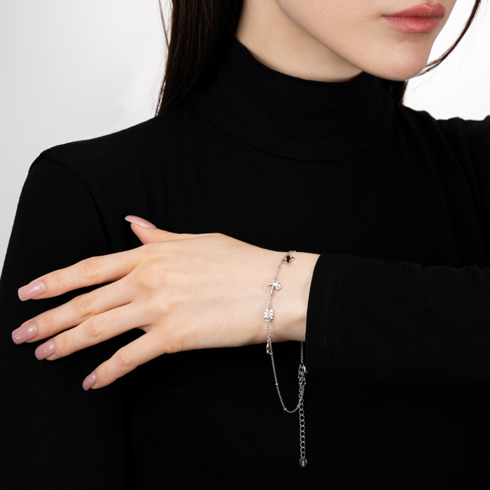 Срібний браслет з фіанітами. Артикул MB11946AA-B/12/1