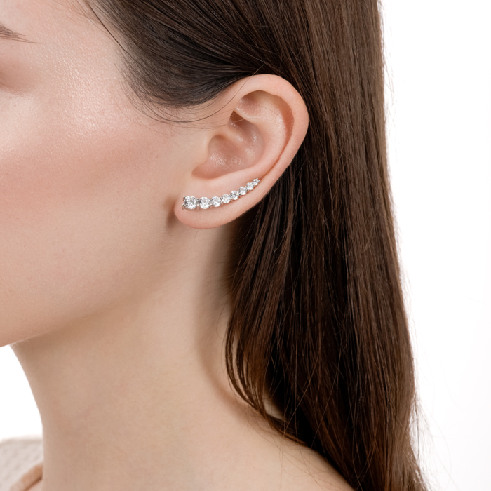 Золоті сережки з фіанітами. Артикул 21795/02/1/644