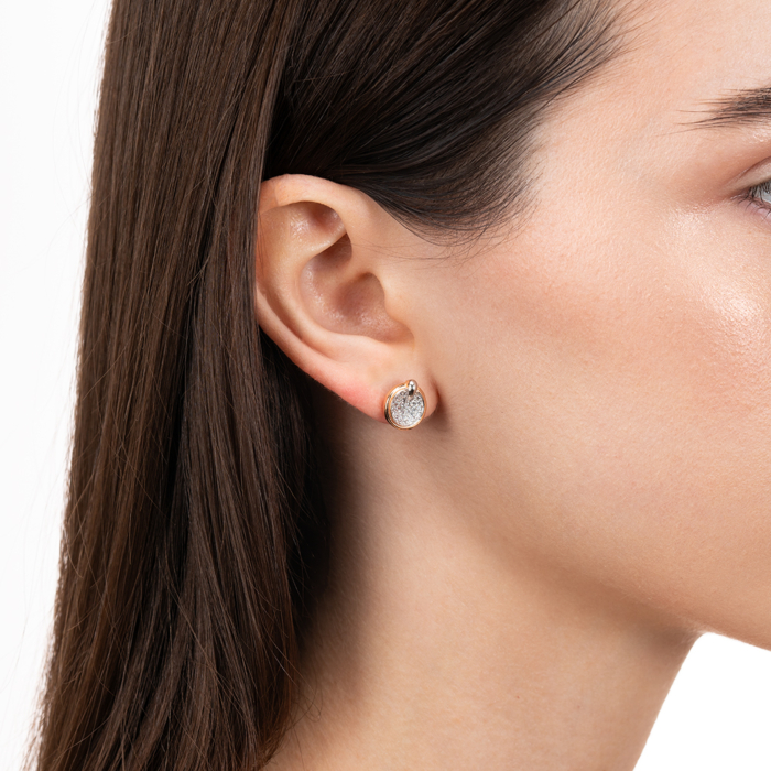 Золоті сережки з фіанітами. Артикул 23651/01/1/1