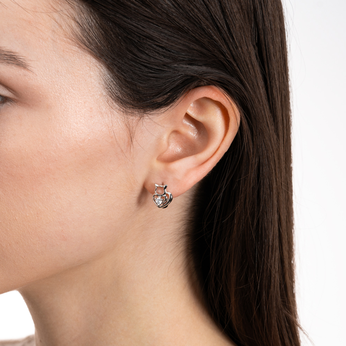 Срібні сережки. Артикул DE06781-E/12/1